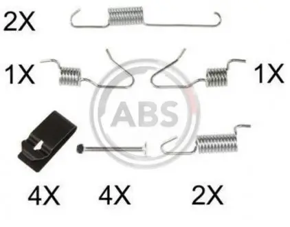 Монижний к-кт барабанних тормозов зад. RAV 4/QASHQAI 06- 170х32 A.B.S. 0898Q