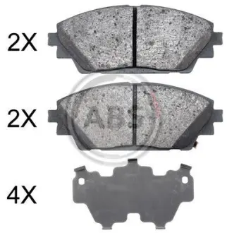 Колодка гальм. диск. передн. (ABS) A.B.S. 35022