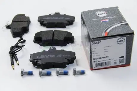 Гальмівні колодки пер. Logan 05-/Megane 96-03/Clio 91-05 A.B.S. 36881