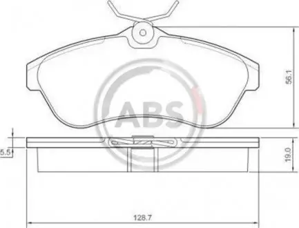 Тормозные колодки пер. C2/C3 (03-11) A.B.S. 37308