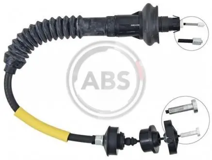 Трос сцепление Peugeot 206 1.1-1.6i 00- ch 9683> (580/391) (авторег.) A.B.S. K27490