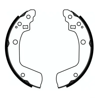 Тормозные колодки, барабанные ABE C08029ABE