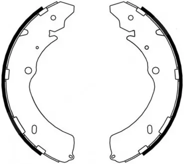 Тормозные колодки, барабанные ABE C09009ABE