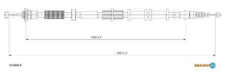 Трос зупиночних гальм ADRIAUTO 1102552