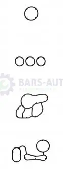 Прокладка масляного радіатора (к-кт) Fiat 500/Panda/Punto 0.9 i 09- AJUSA 77000800