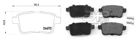 Колодка тормозная задн RENAULT KANGOO Express (FW0/1_) (02/08-) APPLUS APLUS 71179BAAP