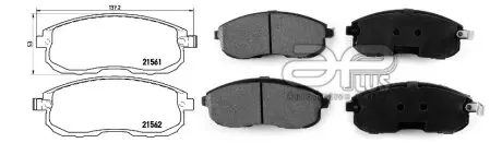Колодка тормозная перед NISSAN JUKE (F15) (06/10-) APPLUS APLUS 71219BAAP