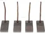 Щетки генератора (6/12/24V) (4.5x23x32.5) (угольные) AS OB9135S (фото 1)