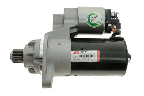 Стартер Audi A3/VW Golf/Sharan/Skoda Octavia/Seat Alhambra/Leon/Toledo 1.8 T-2.0 95-10 (1.1kw)(z=10) AS S0119