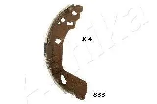 Колодки тормозные барабанные задние SUZUKI SWIFT IV 10- (выр-во) ASHIKA 55-08-833