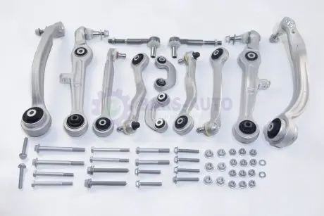 Комплект рычагов подвески (передней) Audi A4/Seat Exeo 02-(с болтами) ASMETAL 13AU0203