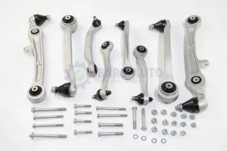 Комплект рычагов подвески (передней) Audi A6 04-11 (с болтами/мал) ASMETAL 13AU0404