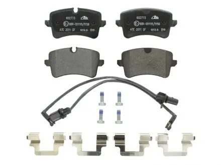 Тормозные колодки (задние) Audi A8 09-18 (TRW) (с датчиками) ATE 13046027732