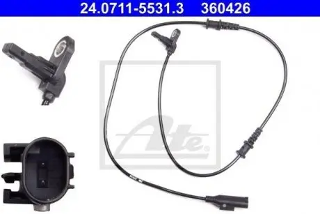 Датчик ABS (передний) MB Sprinter/VW Crafter 11- ATE 24071155313