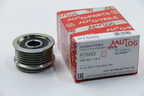 Шкив генератора 1.6/1.8/2.0 00- Passat B5/A4/A6 AUTLOG RT5052
