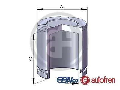 Поршень супорта X204 08- (44x57mm)(Bosch) AUTOFREN D025643 (фото 1)