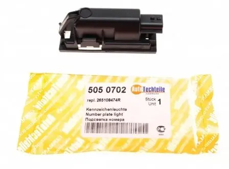 Фонарь освітлення номера (заднего) Renault Megane/Master III 00- AUTOTECHTEILE 505 0702
