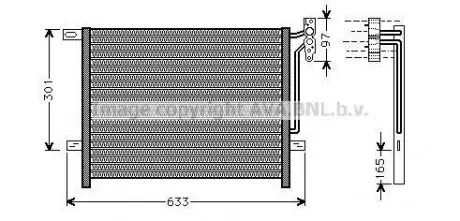 Конденсор кондиціонера BMW 3 E46/E83 98-05 (AVA) AVA COOLING BW5203