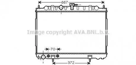 Радиатор охлаждения двигателя AVA AVA COOLING DN2239