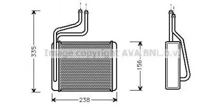 Радиатор печки Ford Mondeo (00-) AVA AVA COOLING FD6286