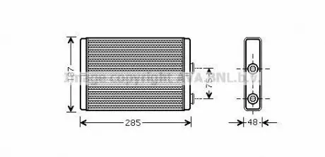Радиатор печки салона AVA AVA COOLING FT6325