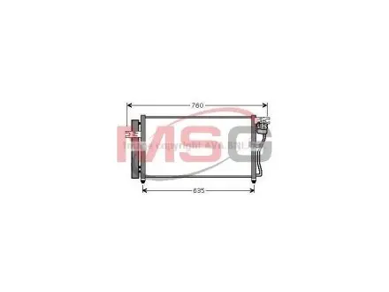 Конденсатор кондиціонера HYUNDAI Accent 05- (AVA) AVA COOLING HY5178D