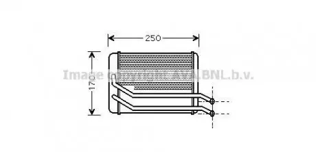 Радіатор пічки Hyundai Santa Fe (01-) AVA AVA COOLING HY6118