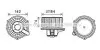 Вентилятор обігрівача салону Hyundai Grand Starex, H-1 (07-) AVA AVA COOLING HY8425 (фото 1)