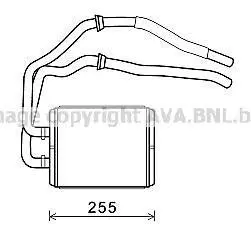 Радіатор пічки салону AVA AVA COOLING IV6105