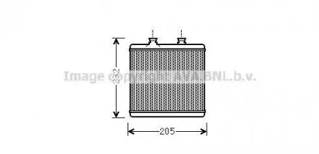 Радиатор печки салона MB C204 E212 AVA AVA COOLING MS6472