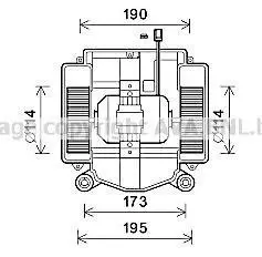Вентилятор отопителя салона MB S221 05>13 AVA AVA COOLING MS8669