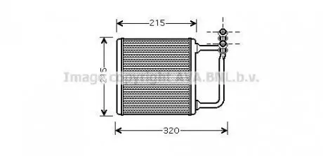 Радиатор печки салона AVA AVA COOLING MSA6451