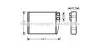 Радіатор пічки салону MB ML164 280-350CDI 350i 05>, GL164 320-450CDI 420-500i AVA AVA COOLING MSA6673 (фото 1)