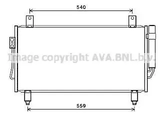 Радіатор кондиціонера MITSUBISHI OUTLANDER 12-(AVA) AVA COOLING MT5252D