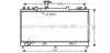 Радіатор охолодження MAZDA 6 2.5 MT 03/05-09/07 (AVA) AVA COOLING MZ2224 (фото 1)