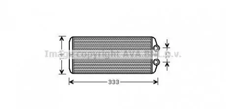 Радиатор печки салона PSA Partner Berlingo 08> 1.6VTi 1.6 HDI MT AC+/- AVA AVA COOLING PEA6312
