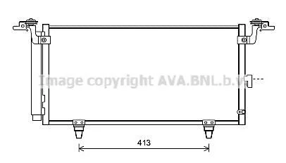 Радіатор кондиціонера Subaru Outback, Legacy (09-) AVA AVA COOLING SU5084D