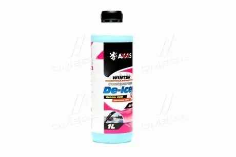 Омыватель стекла зимний концентрат -80 Bubble GUM (Канистра 1л) <> Axxis Ax-1102
