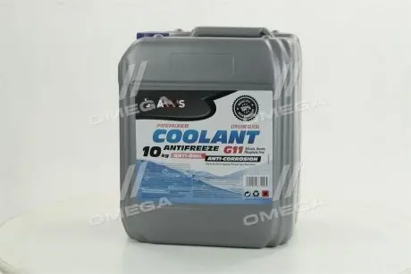 Антифриз BLUE G11 Сoolant <> (cиний) (Каністра 10кг) Axxis AX-2012