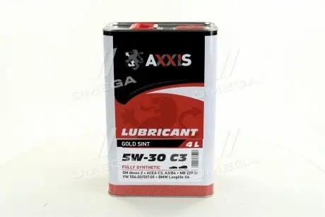Масло моторн. 5W-30 C3 504/507 (Канистра 4л) Axxis AX-2020
