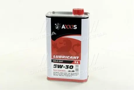 Олива моторн. 5W-30 Gold Sint (Каністра 1л) Axxis AX-2022