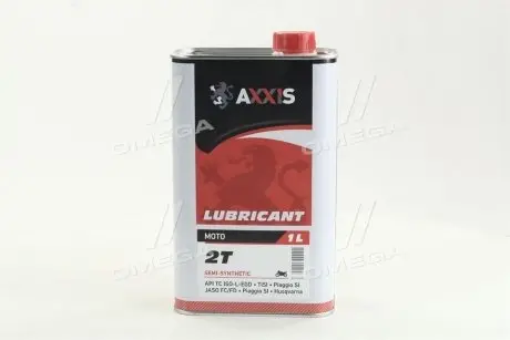Олива моторн. MOTO 2T 10W-40 (Каністра 1л) Axxis AX-2055