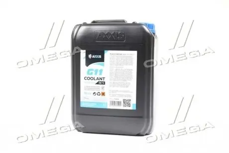 Антифриз BLUE G11 Сoolant Ready-Mix -36°C <> (cиний) (Каністра 10кг) Axxis AX-P999-G11B RDM10
