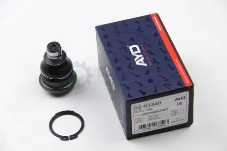 Опора кульова нижн підсилена (18mm*38.3mm) RENAULT CLIO (08-), CAPTUR (13-), LOGAN (07-), SCENIC (04-) AYD 92-03349