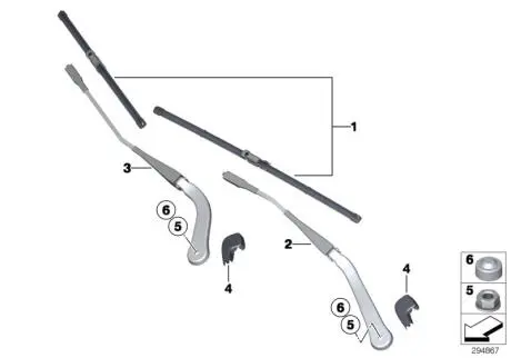 Стеклоочиститель BMW 61617253399