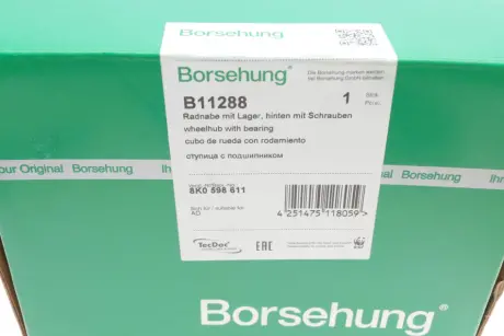 Подшипник ступицы (задней) Audi A4/A5/A6 1.8-3.2 07- (OE VAG) Borsehung B11288