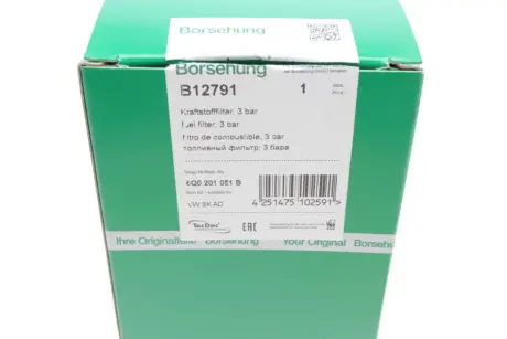 Фільтр паливний Skoda Fabia/VW Polo 1.2/1.4 01- Borsehung B12791