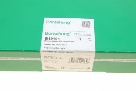 К-кт прокладок двигуна Borsehung B19191