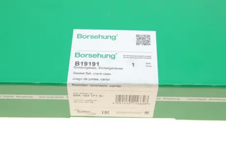 К-кт прокладок двигуна Borsehung B19191