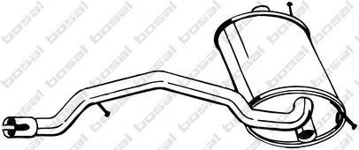 Глушник задня частина FORD KUGA (08-12) (154-491) BOSAL 154491